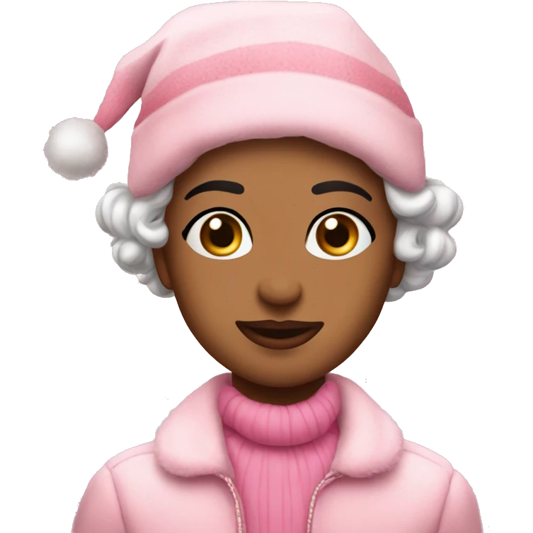 ￼Coquette pink Christmas  emoji