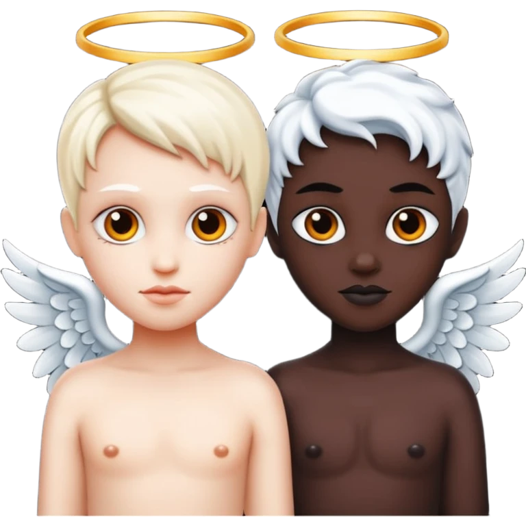 create a angel and devil in one emoji emoji