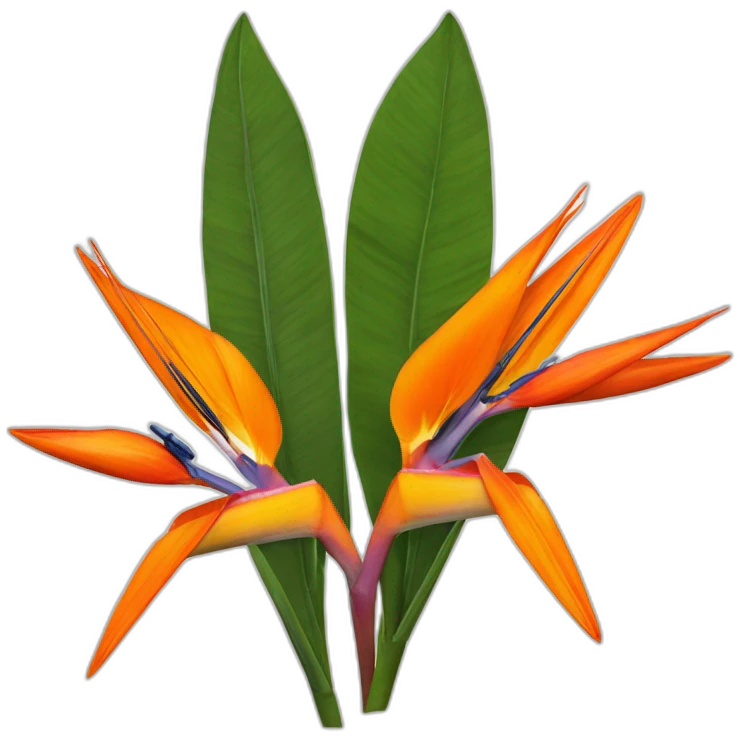 Strelitzia reginae emoji