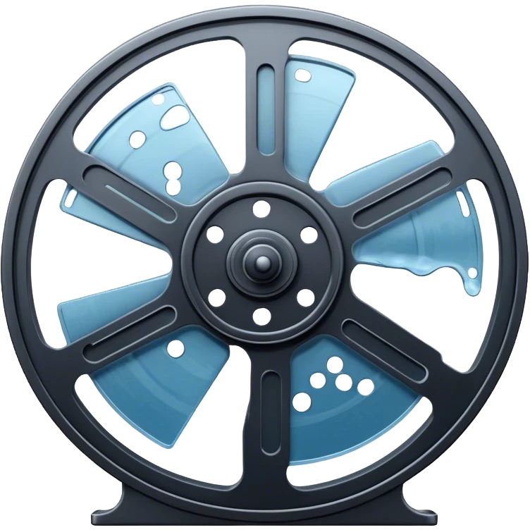 Film reel in cold emoji