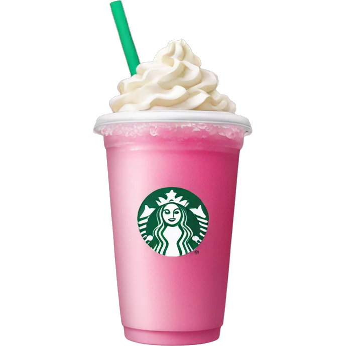 Pink drink starbucks emoji