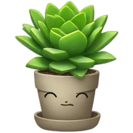 Succulents in the office emoji
