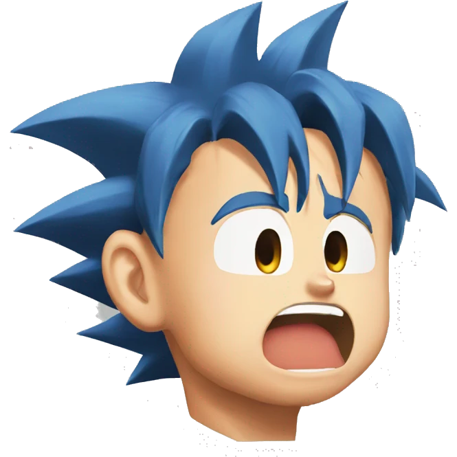 Goku crying emoji
