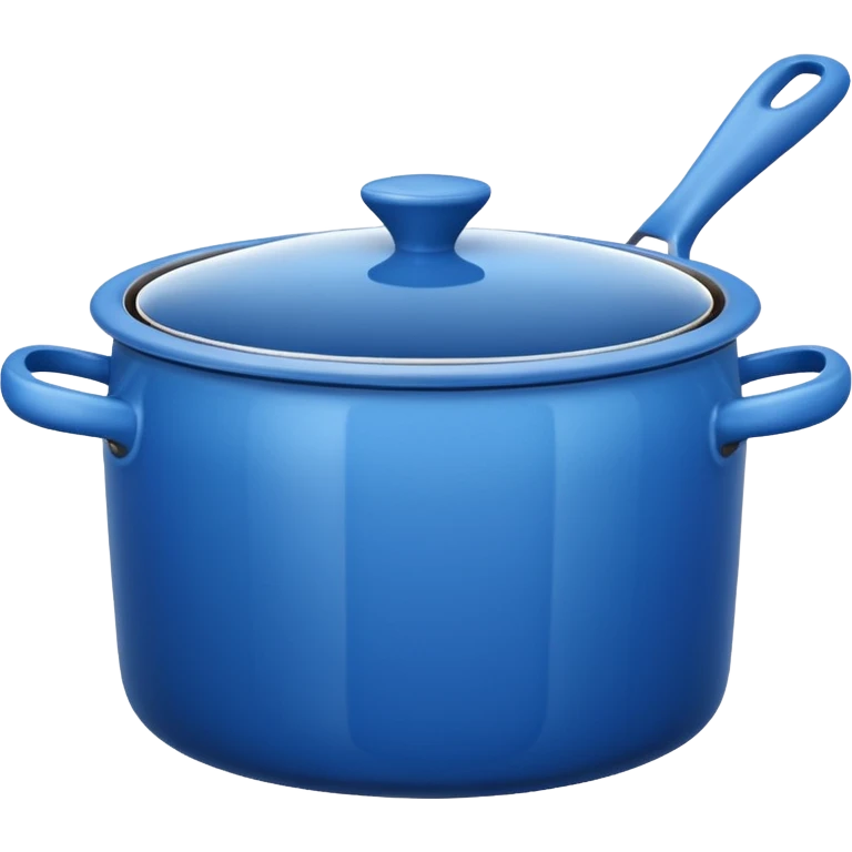 an empty blue kitchen pot emoji