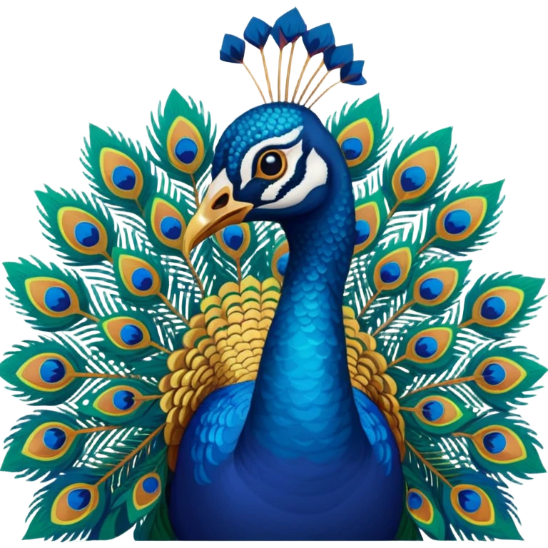 peacock print emoji