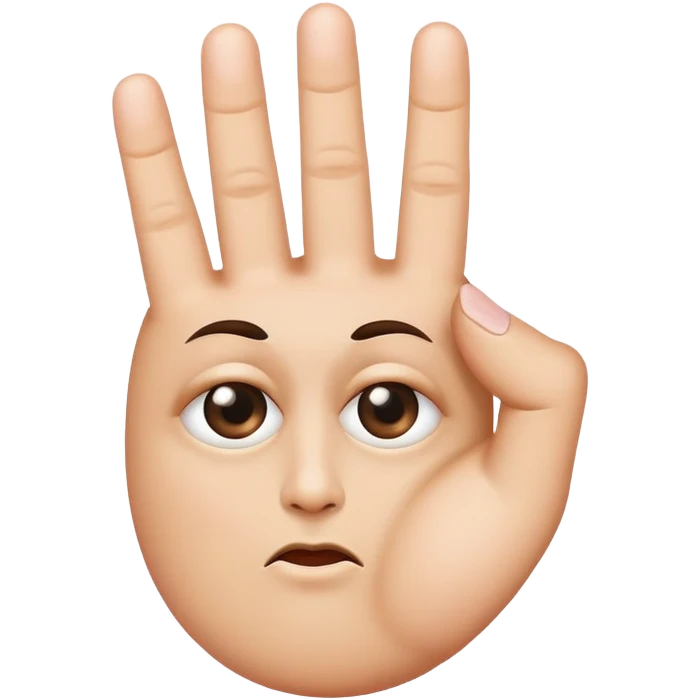 rolling eye with middle finger emoji