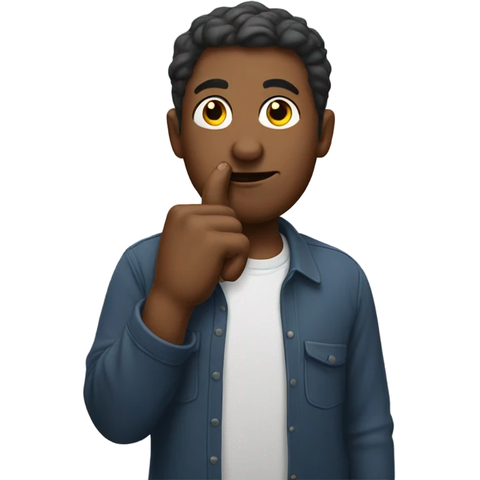 Man sucking his thumb emoji