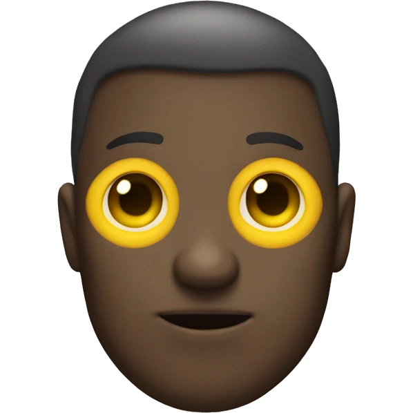 Face with yellow heart eyes emoji