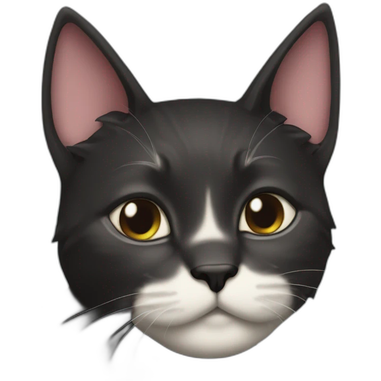 grosse chatte noir queue tordu emoji