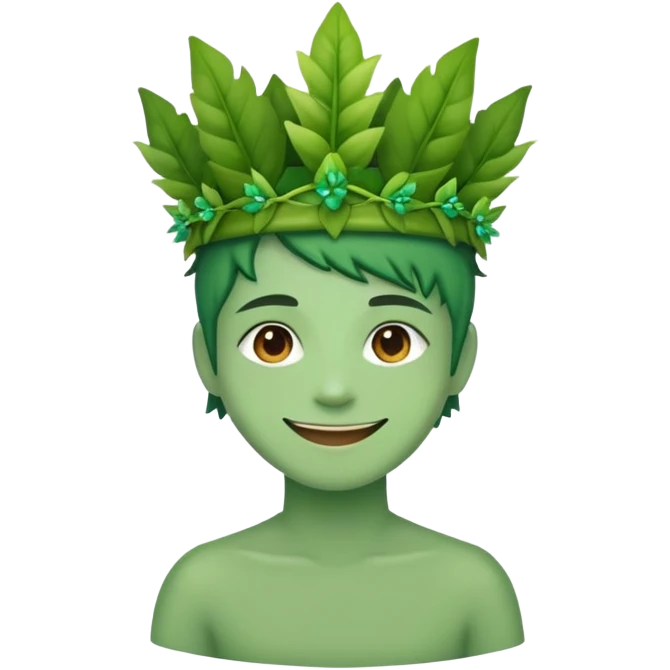 Plant emoji but wet human emoji