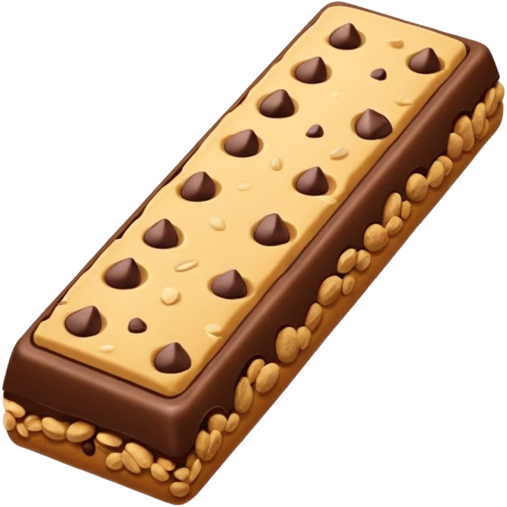 granola bar with chocolate chips emoji