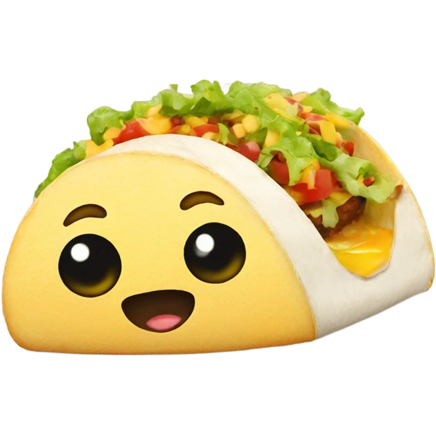 Taco egg emoji