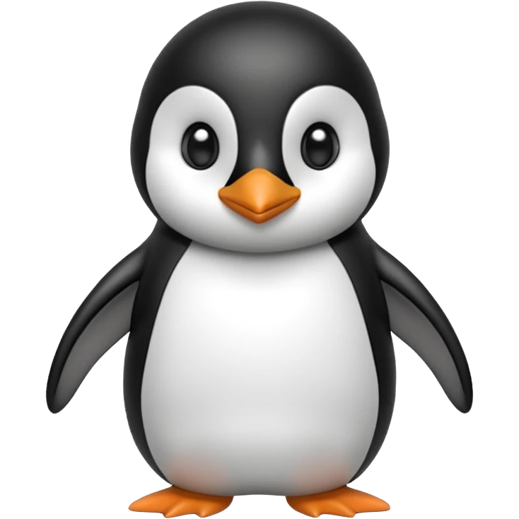 Penguin with its flippers on his neck as if he was chocking himself emoji