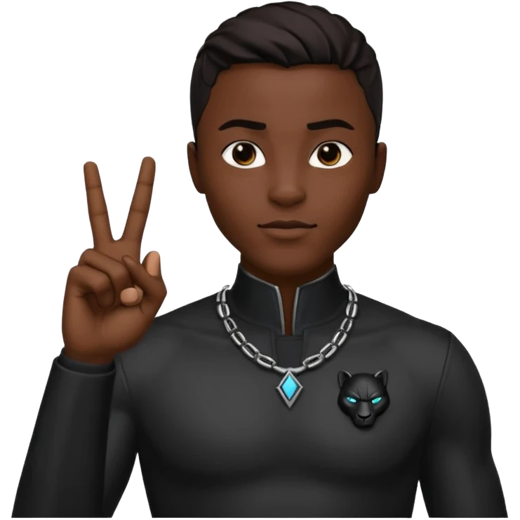 Wakanda forever hand sign 🙅 emoji