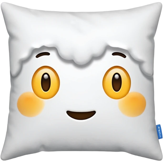 realistic pillow, no face emoji