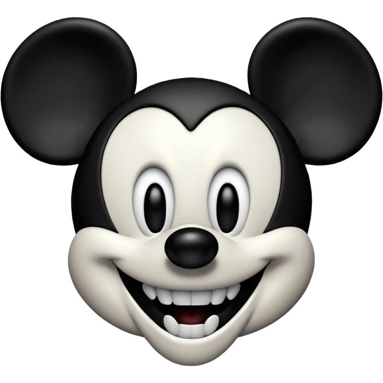 Evil mickey mouse emoji