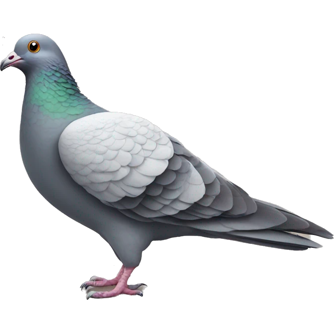 Giant pigeon with small running legs emoji