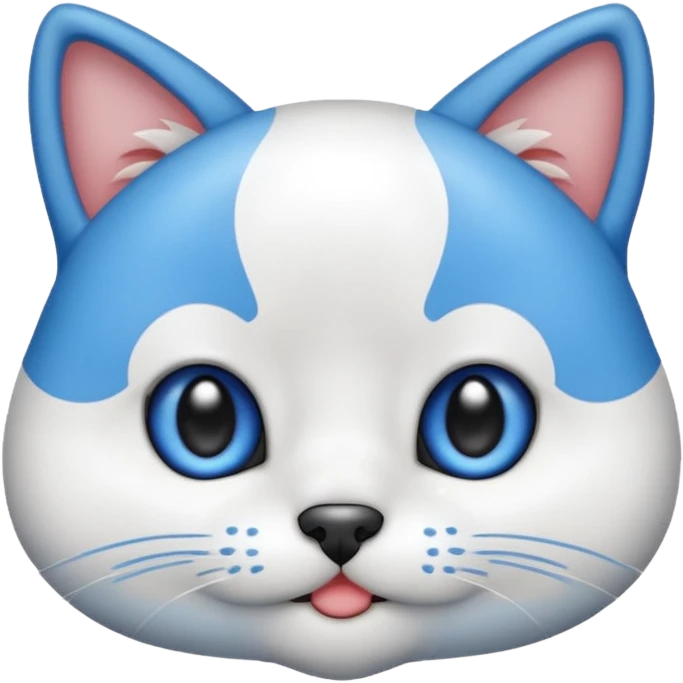 creame un gato cachorro blanco emoji