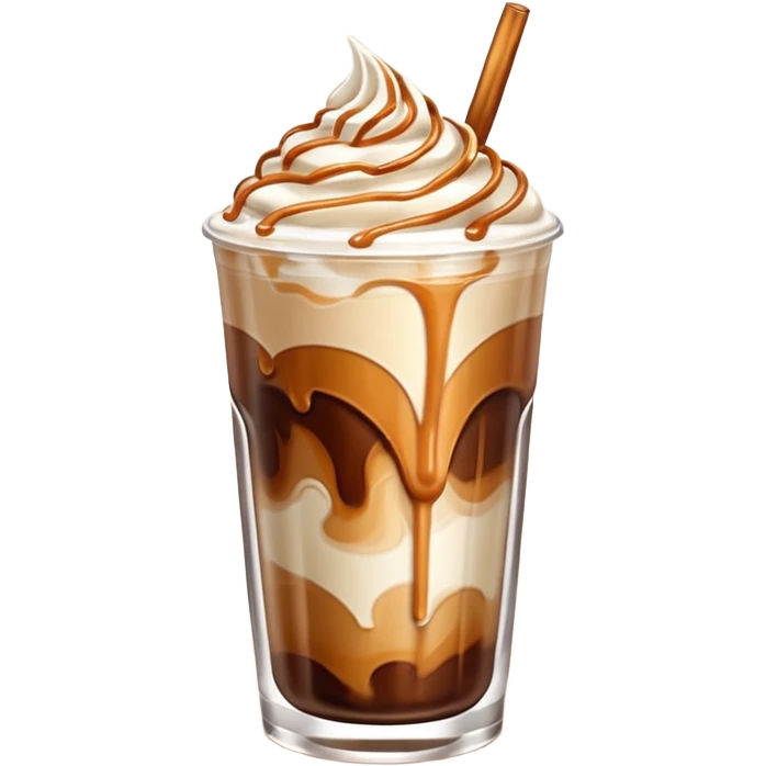 Iced caramel machiato emoji