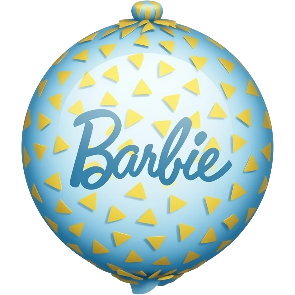 blue yellow Confetti paper inspired by Barbie colour palette emoji