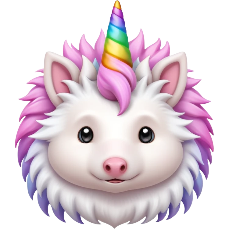 hedgehog with unicorn horns emoji