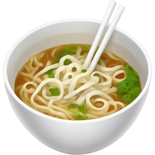 Pho soup noodles emoji