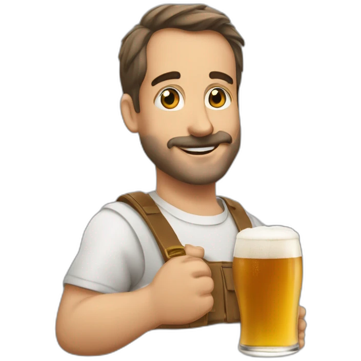 Ta grosse daronne qui boit une bière emoji