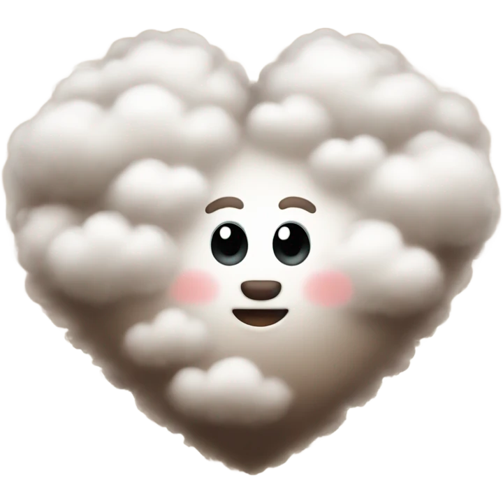 brown heart cloud emoji