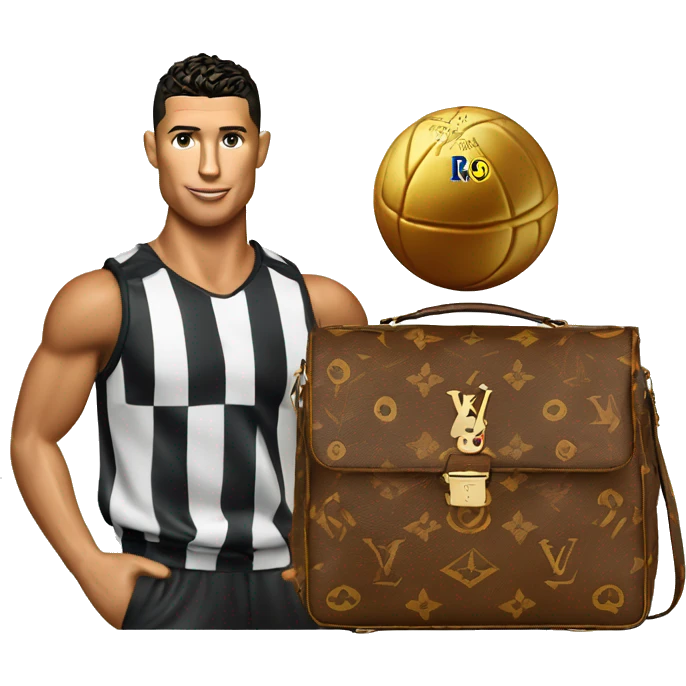 Louis vouitton bag and ronaldo emoji