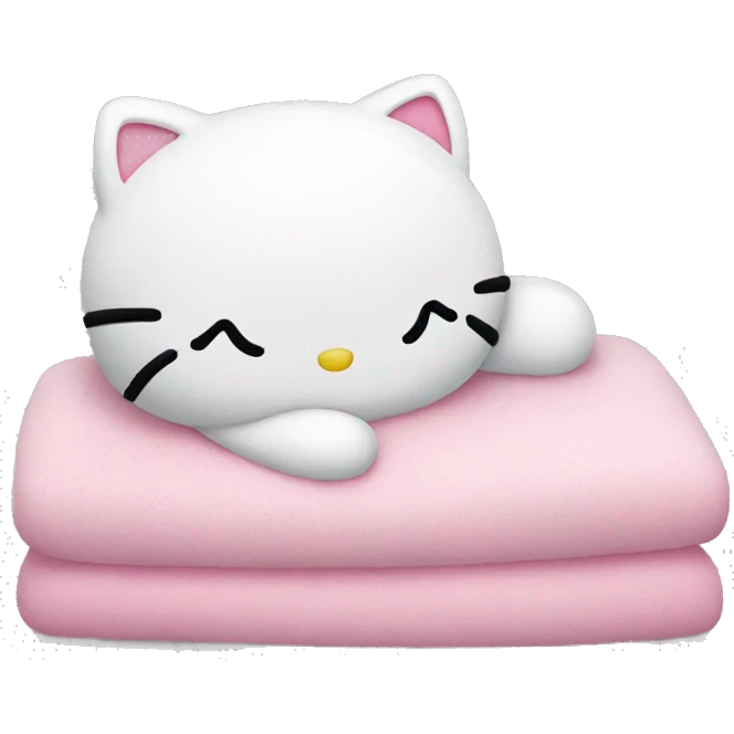 hello kitty sleeping emoji