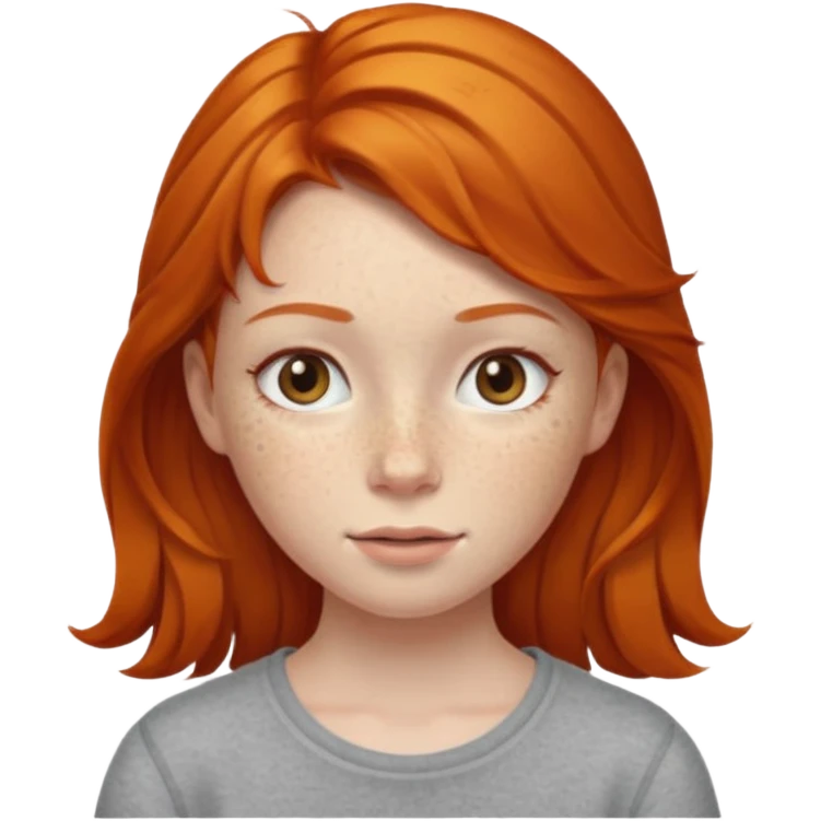 Ginger girl emoji