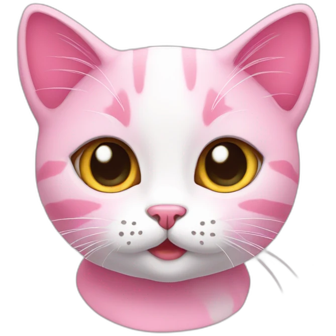 Pink  cute cat small picture  emoji