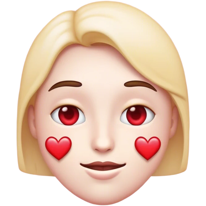 emoji face hearts instead of eyes emoji