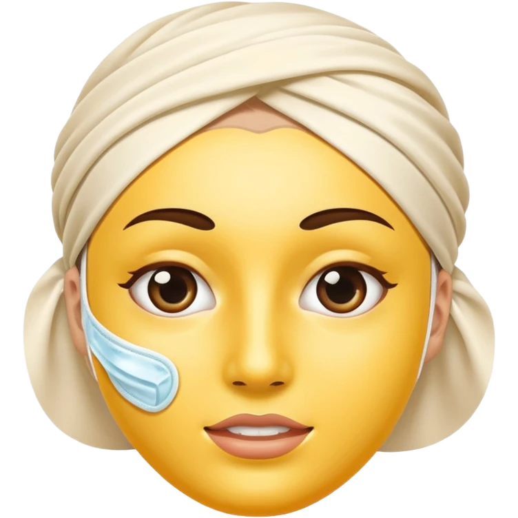 face mask cream emoji