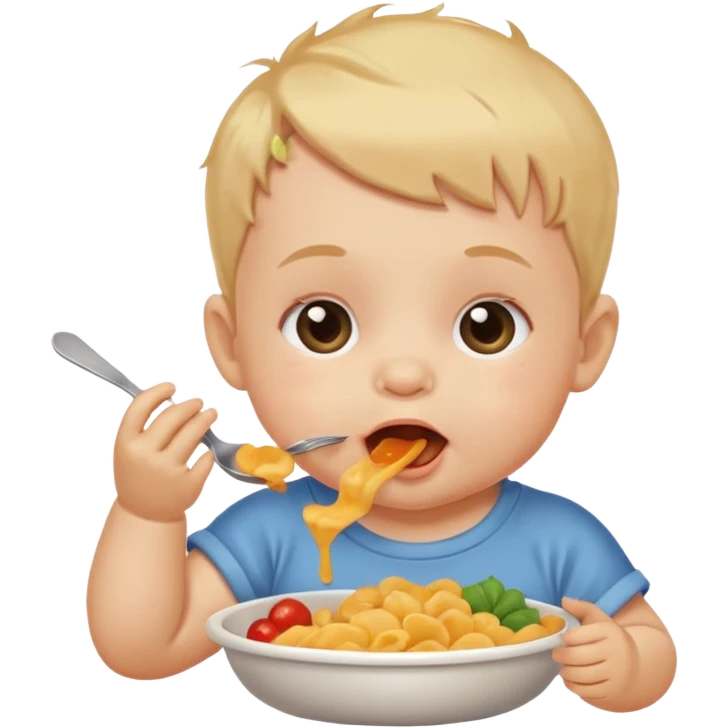 eating food well baby emoji