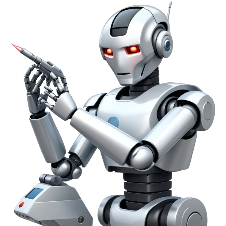 AI robot chat bot copywriter AI defeats CHATGPT & DeepSeek in Battle of AI Arms race laser hub emoji