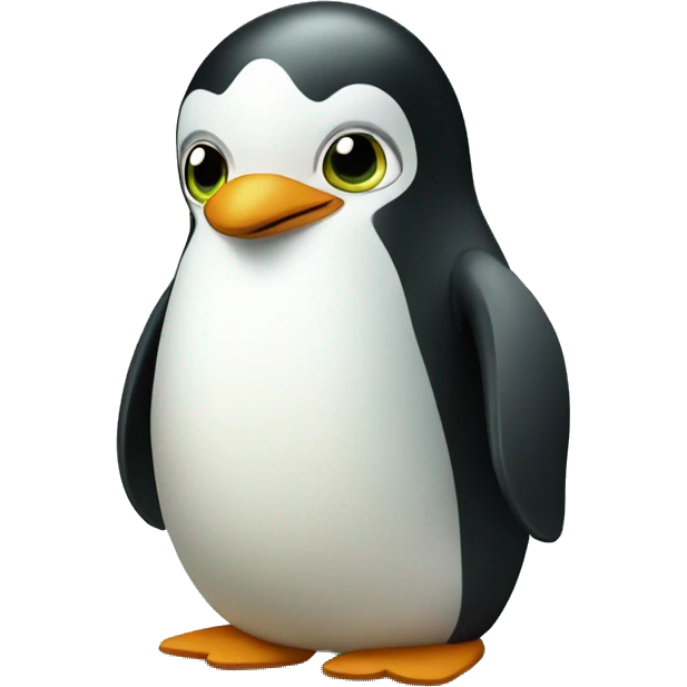 green friendly pinguin emoji