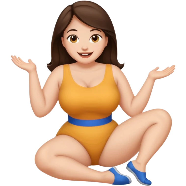 brunette curvy opening legs waiting for her bf to fuck her  emoji