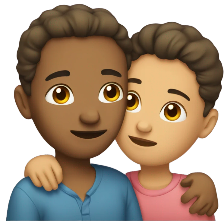 two people cuddling emoji