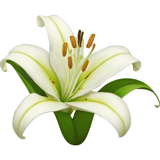 Lily flower emoji