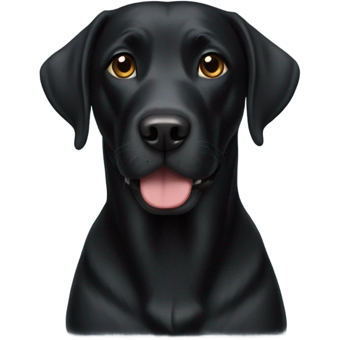 Black lab emoji