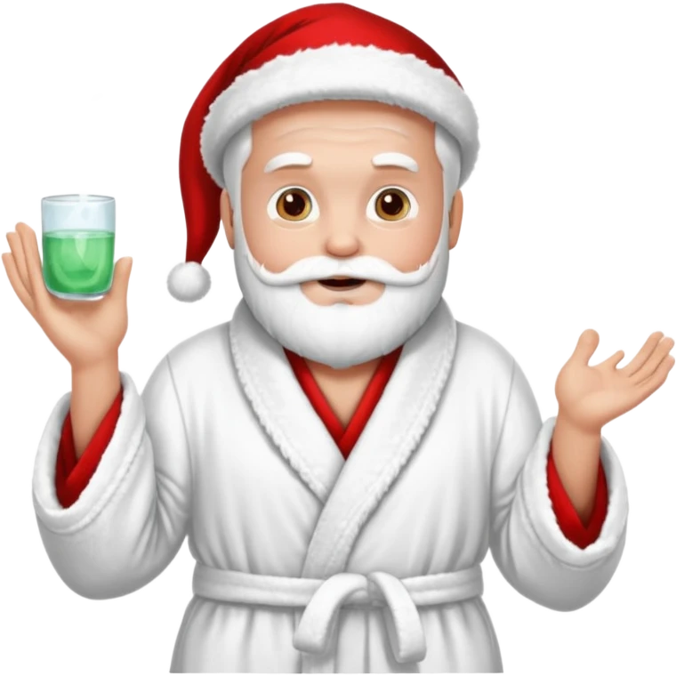 Santa having a spa day emoji