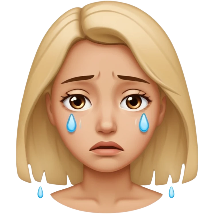 Mujer llorando emoji