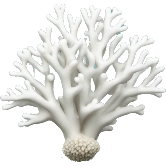 White coral emoji