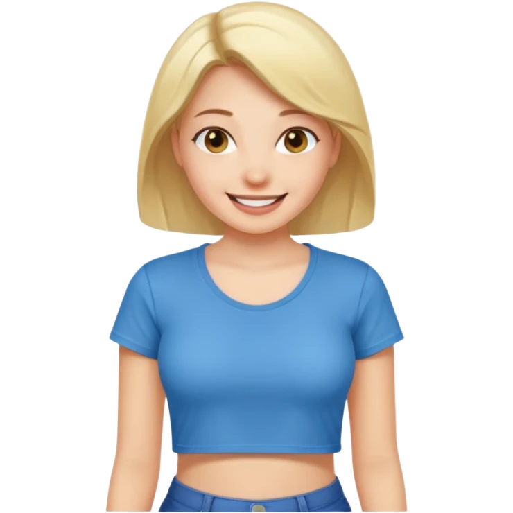 Sütyensiz kız emoji