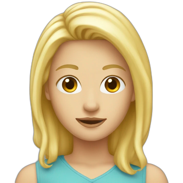 blond-behind-pc emoji