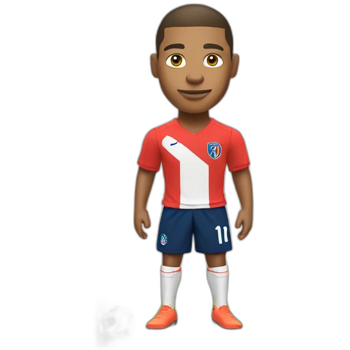 Mbappe soccer player emoji