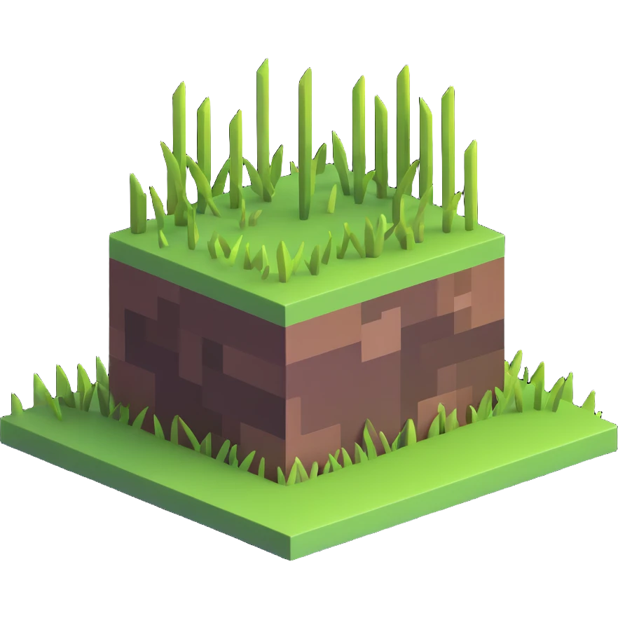 Minecraft grass block emoji