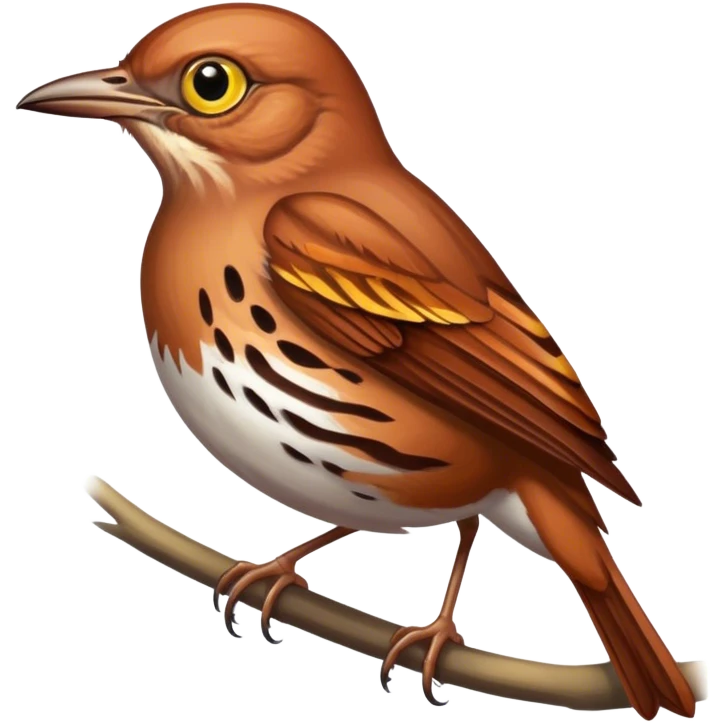 Brown thrasher bird emoji