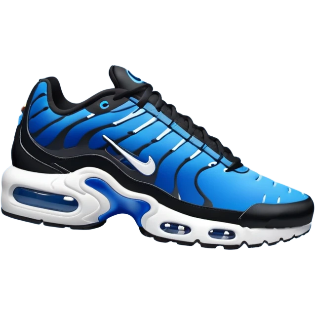 I want you to draw an Air Max Plus with the Nike logo facing right emoji